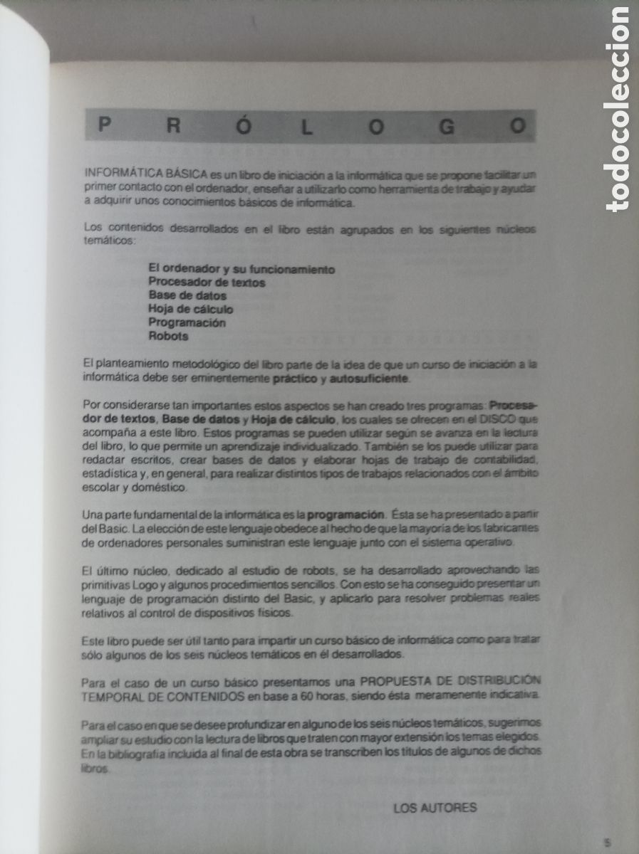 Libros de segunda mano: Inform&aacute;tica b&aacute;sica / E. A. Gallego, E. Lowi, S. Mancilla. - Foto 4