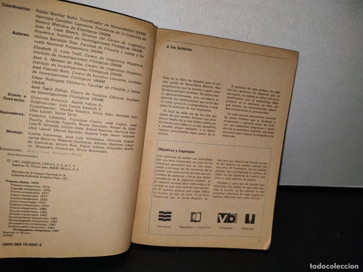 Libros de segunda mano: 76- ESPA&Ntilde;OL PRIMER GRADO. SEP - PRIMERA PARTE - 1978 - Foto 4