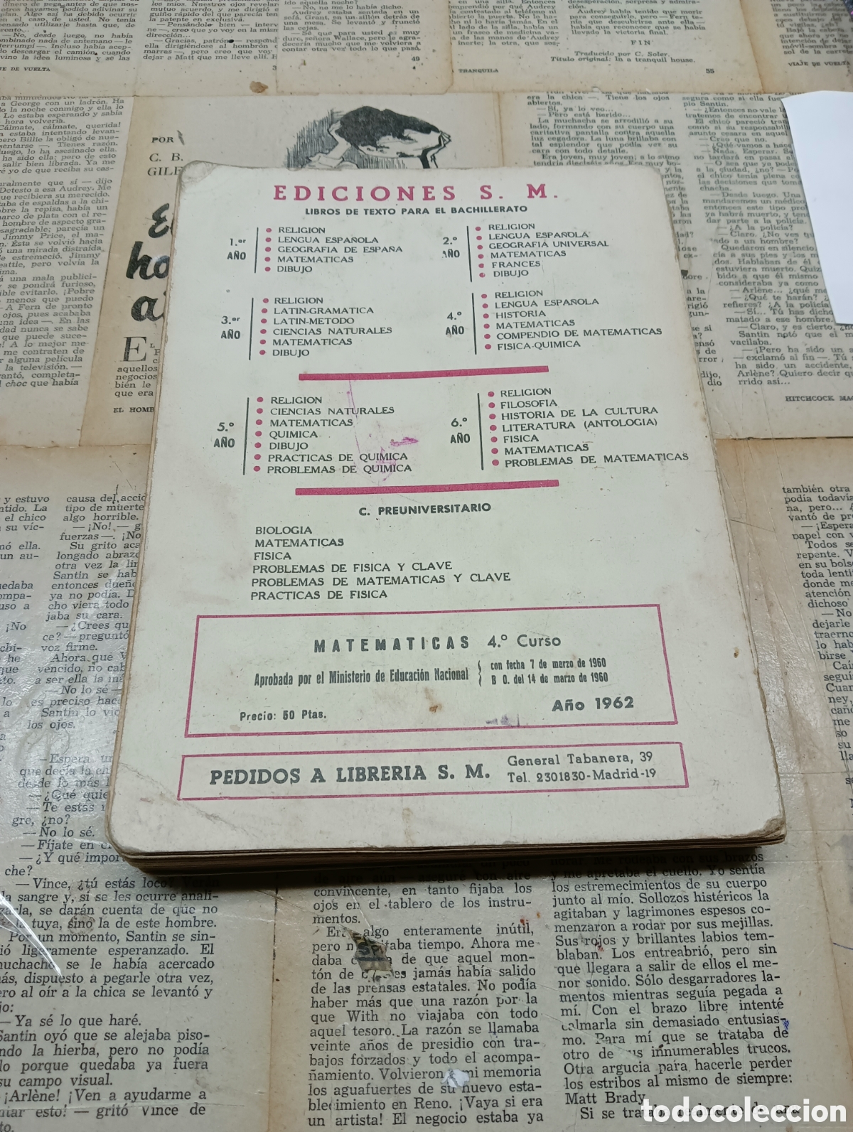 Libros de segunda mano: Matem&aacute;ticas 4 . Ediciones S.M - Foto 2