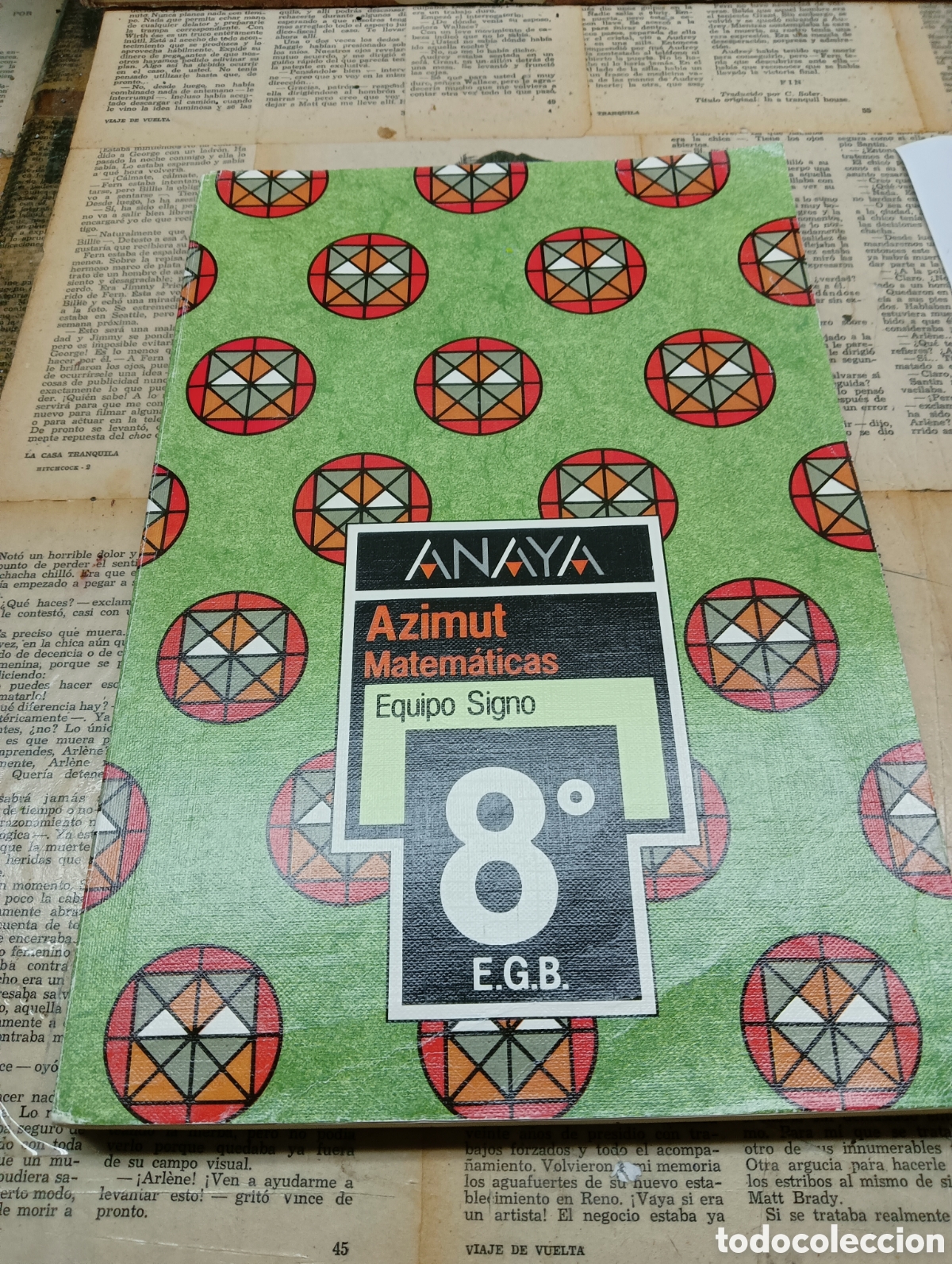 Libros de segunda mano: Matem&aacute;ticas Azimut 8 E.G.B . Anaya - Foto 1