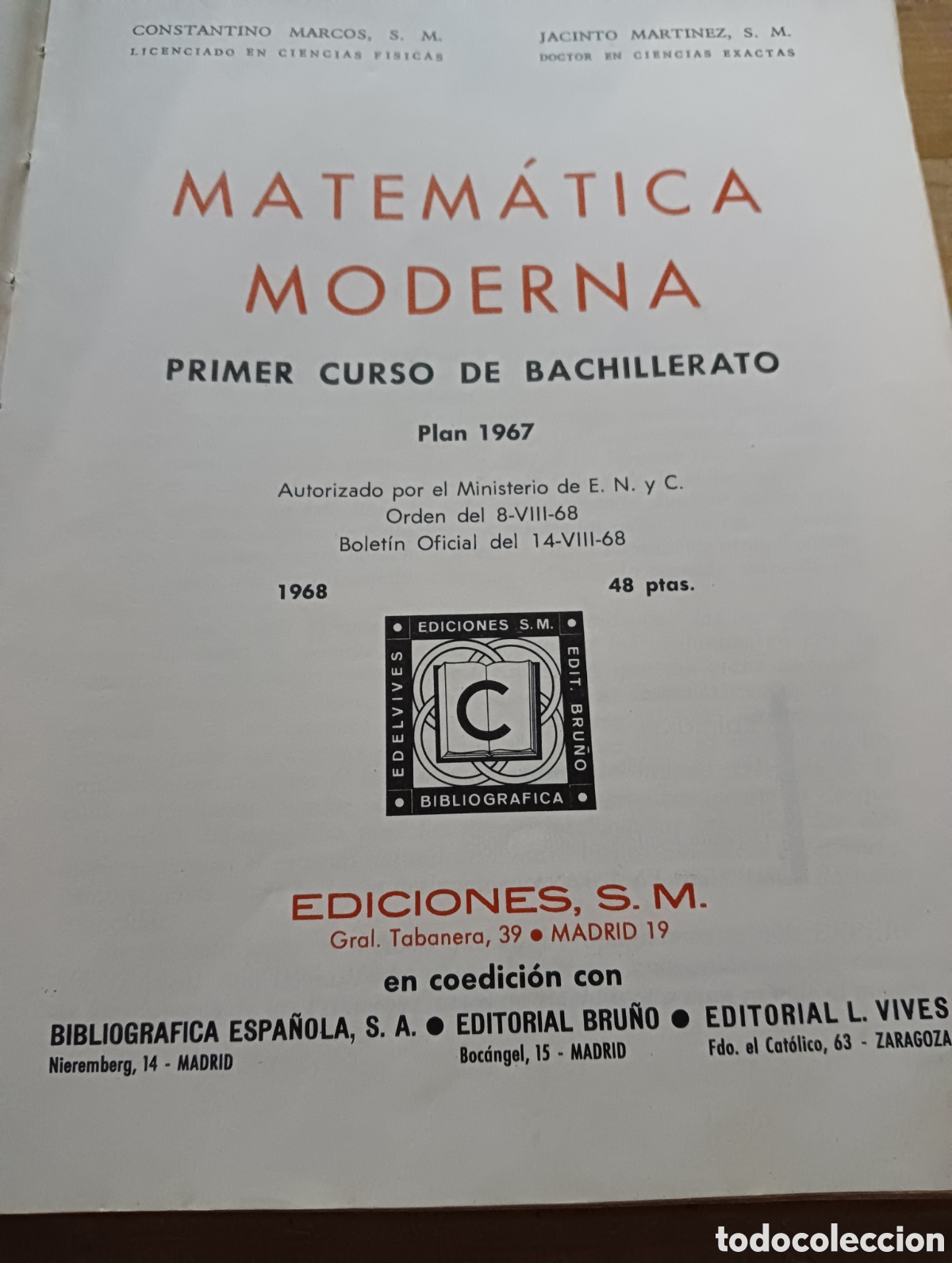 Libros de segunda mano: Matematica Moderna 1. - Foto 3