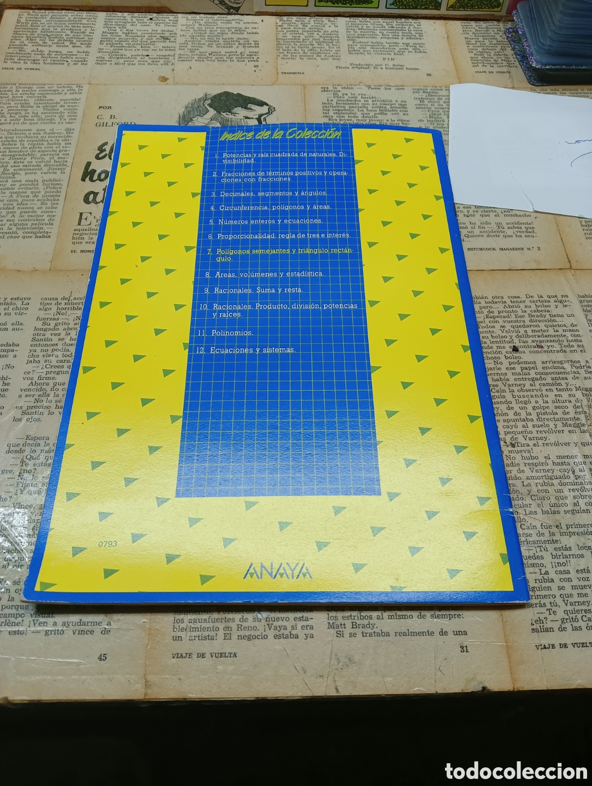 Libros de segunda mano: Cuaderno 7 . Matem&aacute;ticas ciclo superior. Anaya - Foto 3