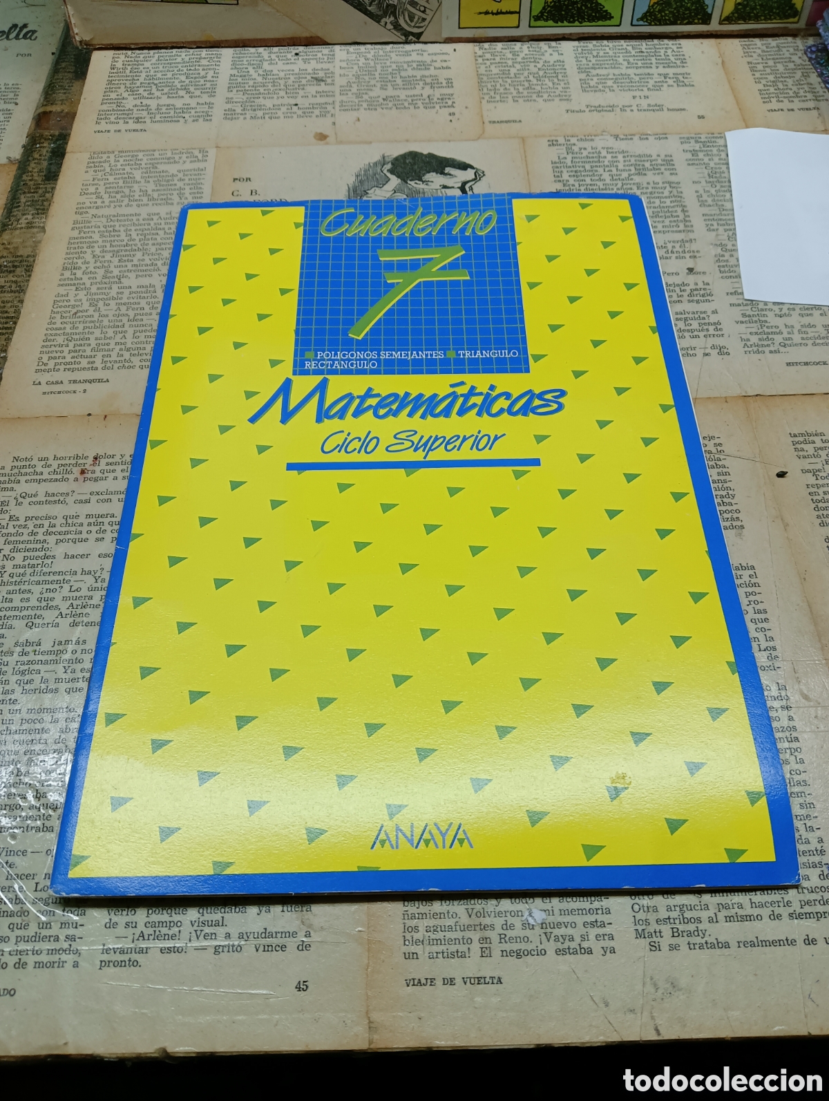 Libros de segunda mano: Cuaderno 7 . Matem&aacute;ticas ciclo superior. Anaya - Foto 1