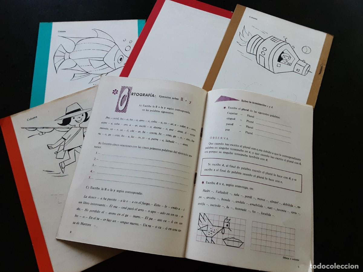 Libros de segunda mano: Lengua, ejercicios curso cuarto editorial Prima Luce, 1969 Cuadernos 4 al 8 - Foto 2