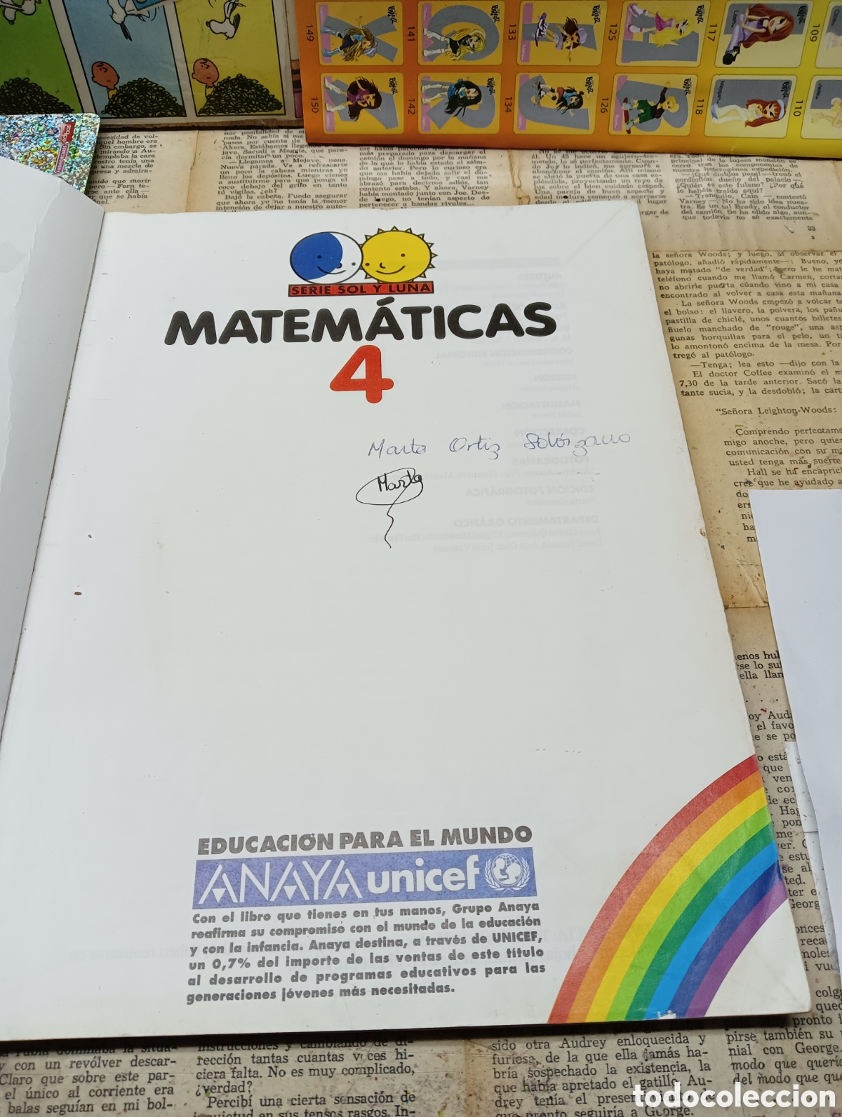 Libros de segunda mano: Matem&aacute;ticas 4 Primaria. Serie sol y luna . Anaya - Foto 2
