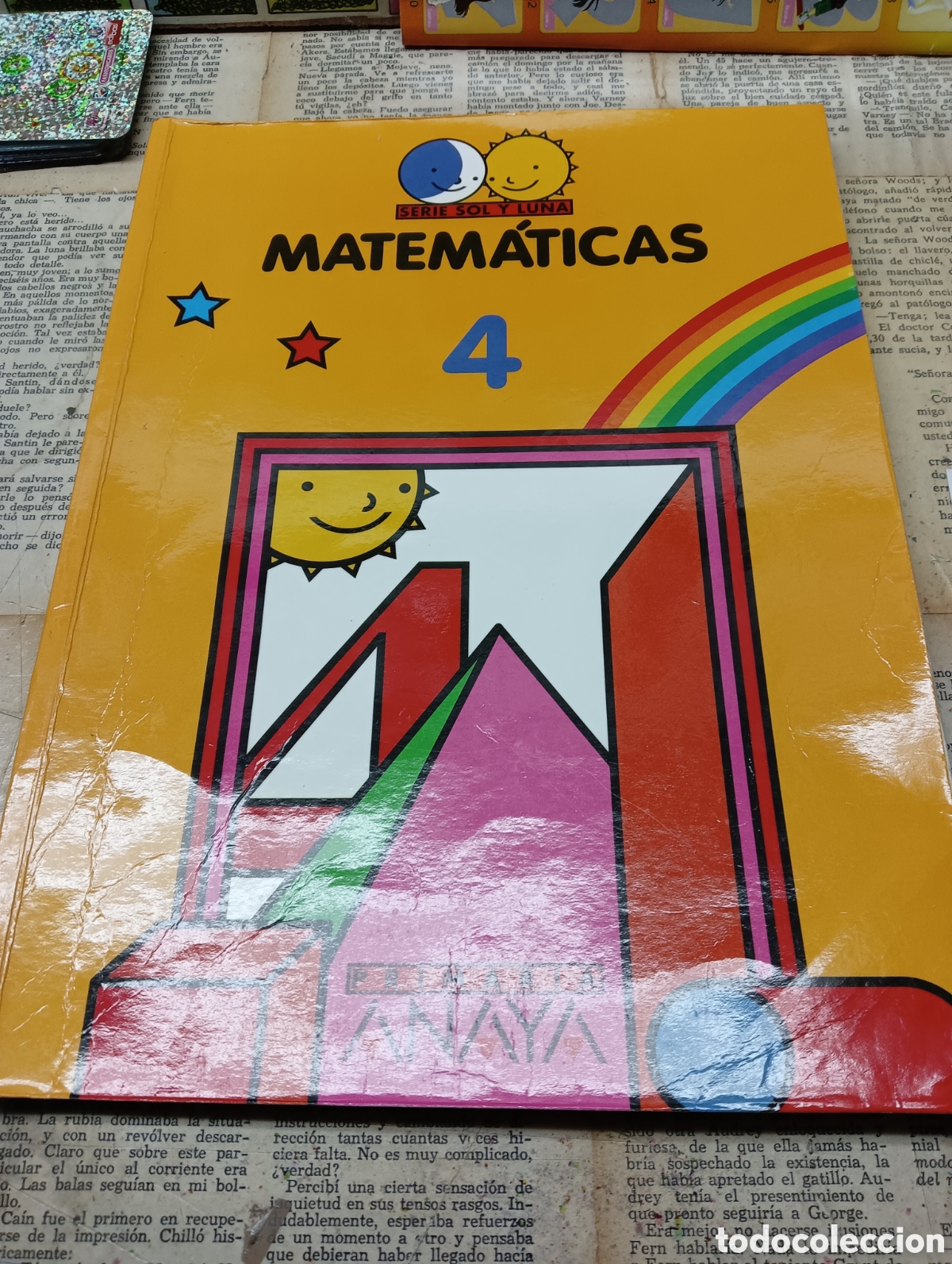 Libros de segunda mano: Matem&aacute;ticas 4 Primaria. Serie sol y luna . Anaya - Foto 1