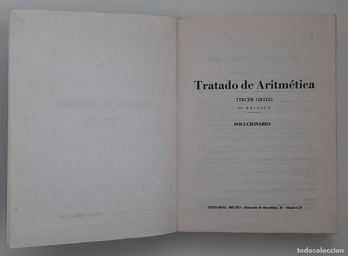 Libros de segunda mano: TRATADO DE ARITM&Eacute;TICA. TERCER GRADO. 2 TOMOS - Foto 9