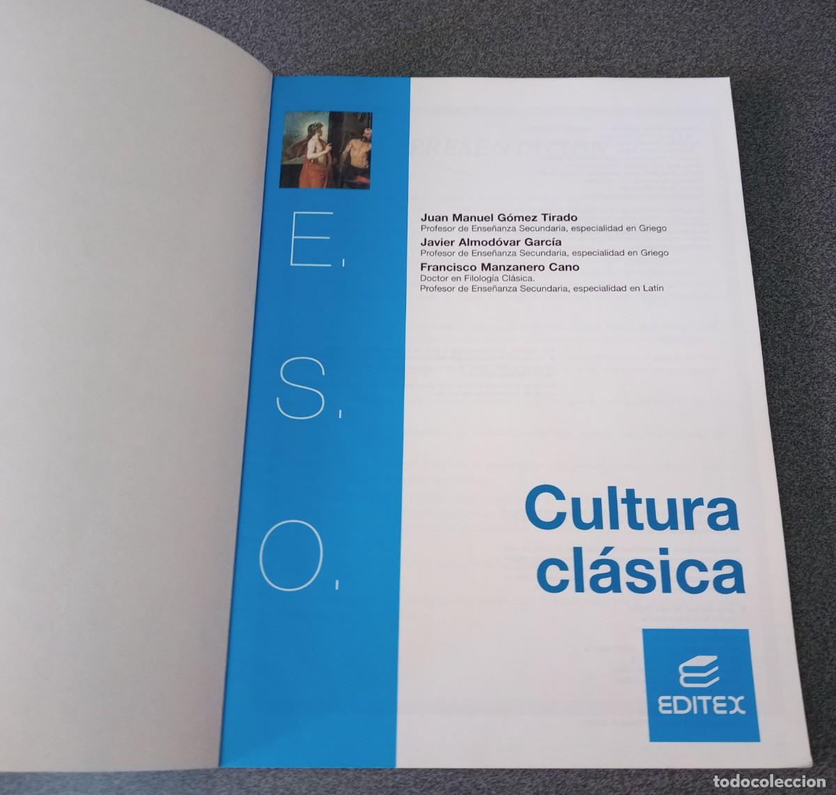 Libros de segunda mano: Cultura Cl&aacute;sica E.S.O. Editex - Foto 3