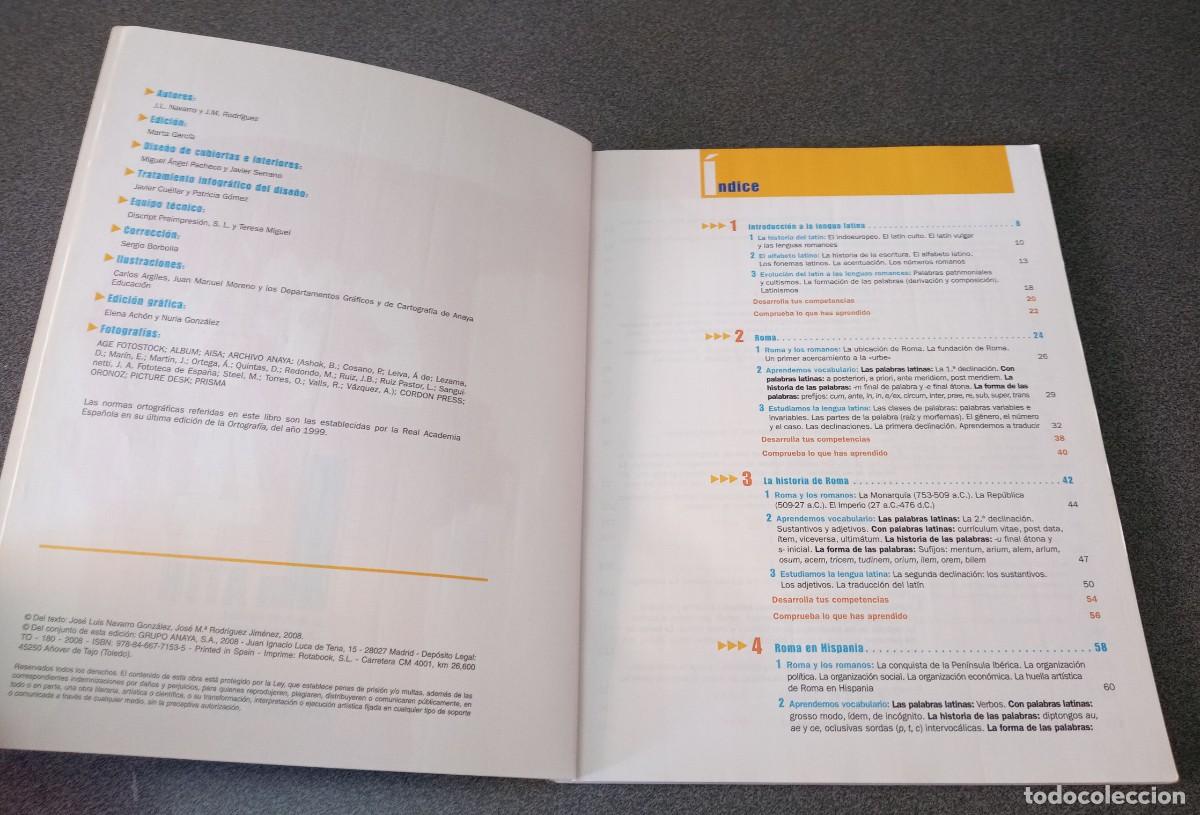 Libros de segunda mano: Lat&iacute;n 4 Educaci&oacute;n Secundaria Anaya - Foto 4