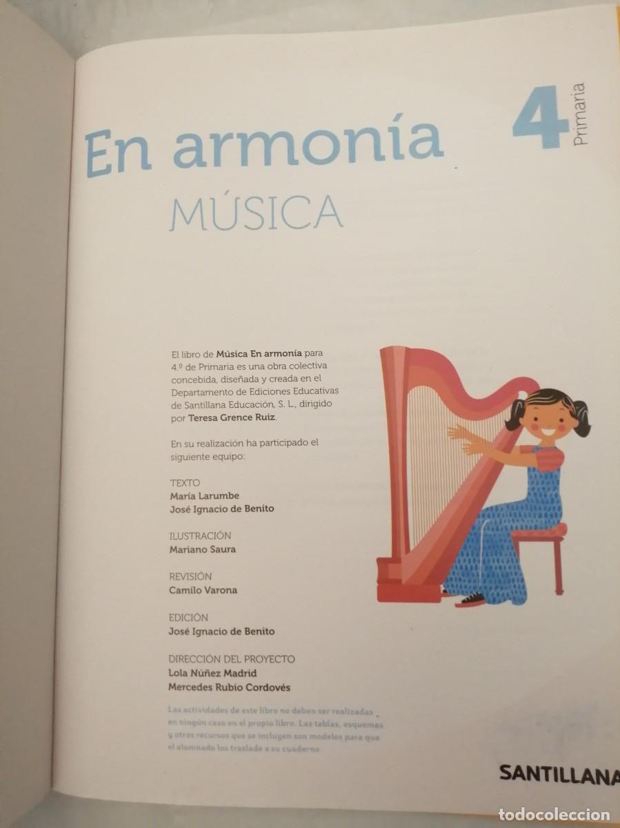 Libros de segunda mano: En Armon&iacute;a Musical. 4 Primaria - Foto 6
