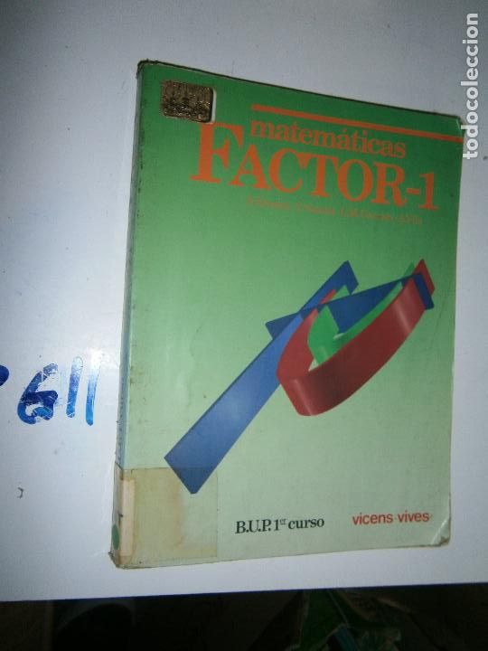Libros de segunda mano: ANTIGUO LIBRO DE TEXTO - MATEMATICAS 1&ordm; BUP - CG11 - Foto 1