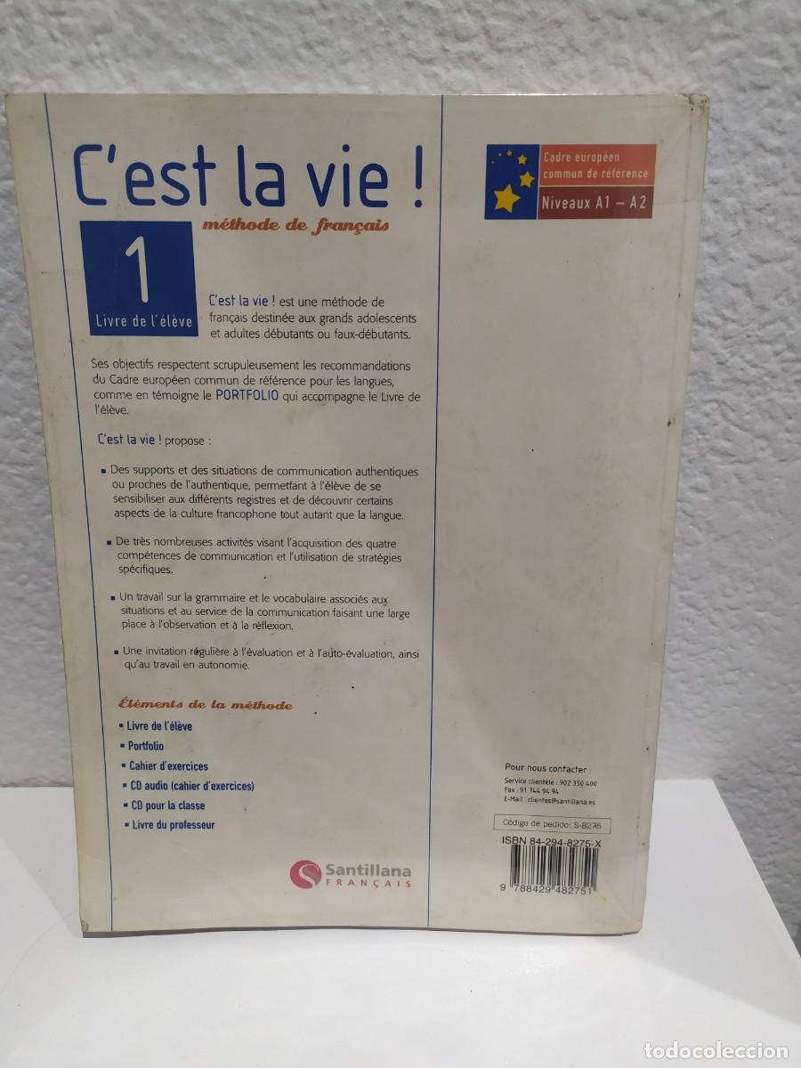 Libros de segunda mano: 1 LIBRO TEXTO - FRANCES - CEST LA VIE. M&Eacute;THODE DE FRANCAIS. 1. SANTILLANA. 2004 - Foto 2