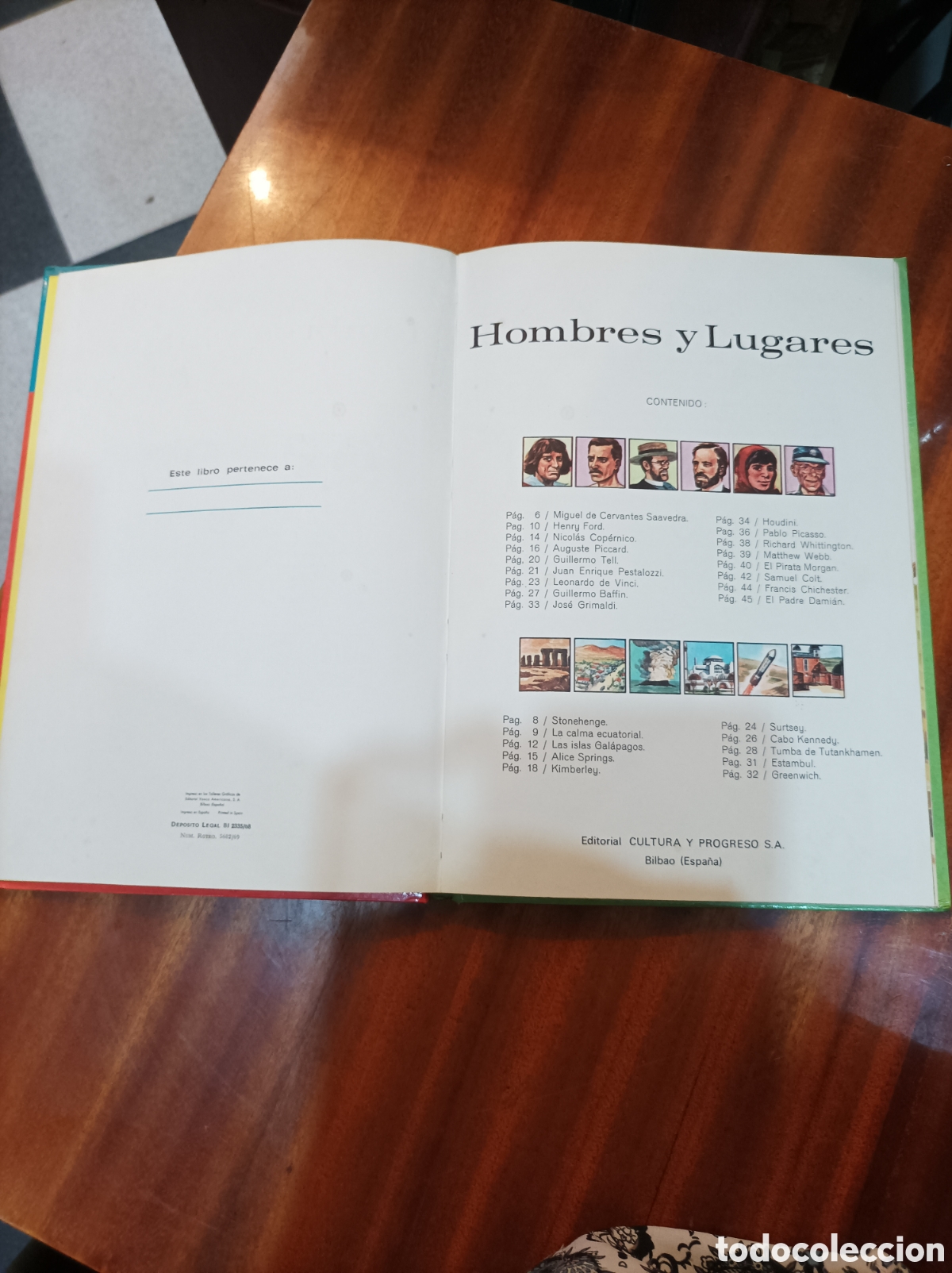 Libros de segunda mano: HOMBRES Y LUGARES 1969 EDITORIAL CULTURA Y PROGRESO - Foto 1