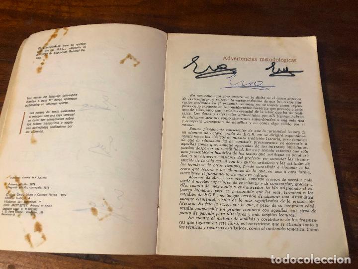 Libros de segunda mano: literatura comprension y expresion 8 EGB, TEIDE - Foto 3