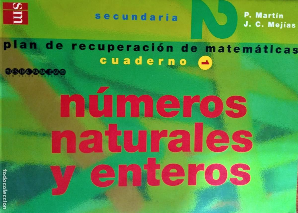 Libros de segunda mano: CUADERNOS DE MATEM&Aacute;TICAS 2&ordm; E.S.O. - EDITORIAL SM - N&Uacute;MEROS 1,3,6 - Foto 5