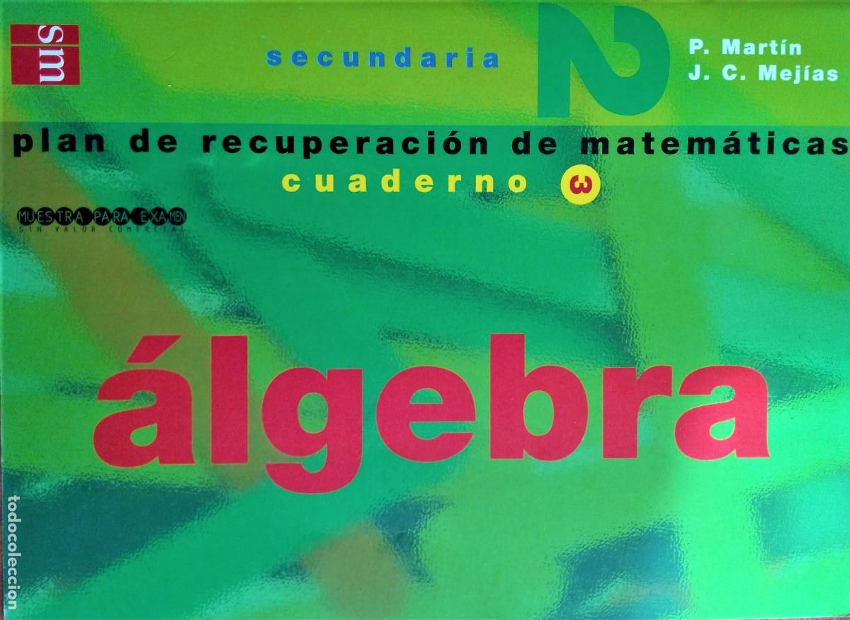 Libros de segunda mano: CUADERNOS DE MATEM&Aacute;TICAS 2&ordm; E.S.O. - EDITORIAL SM - N&Uacute;MEROS 1,3,6 - Foto 8