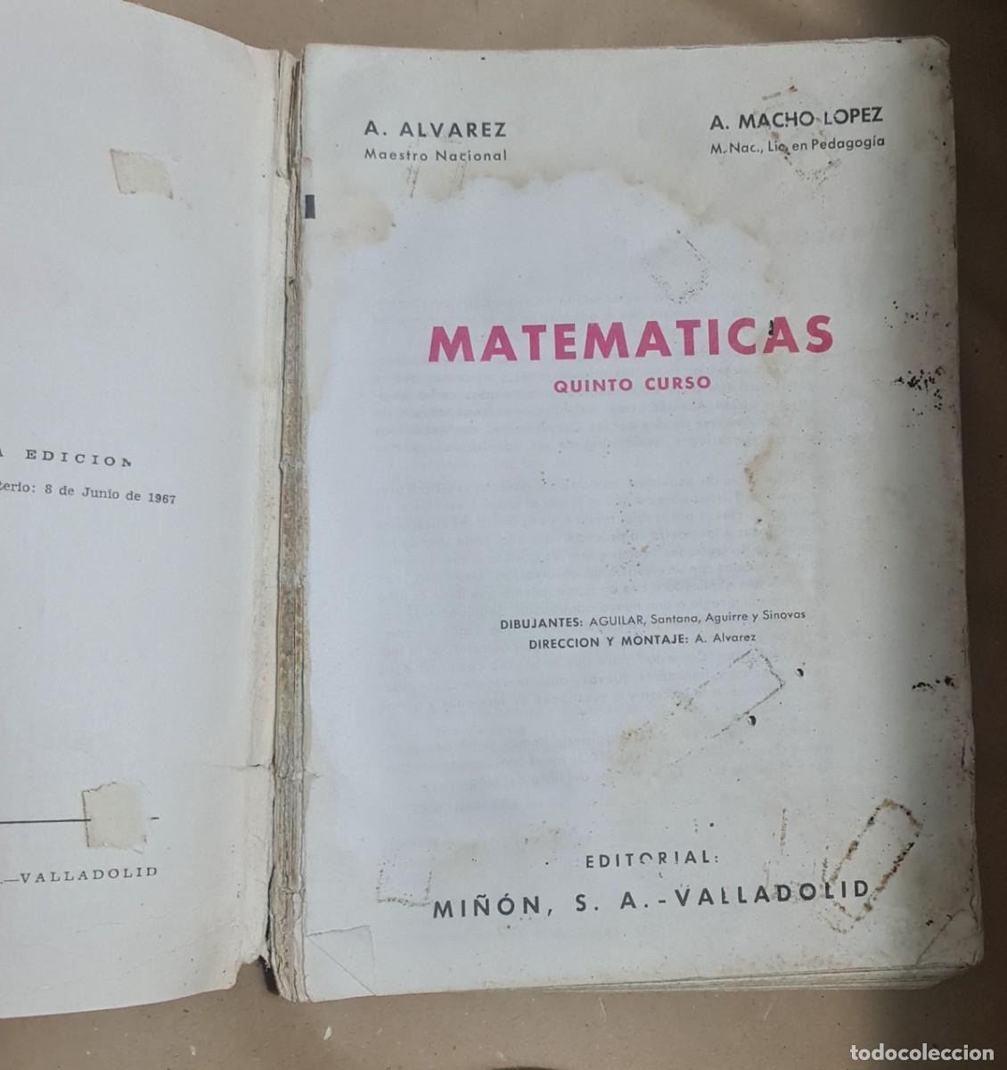 Libros de segunda mano: Matem&aacute;ticas. 3 y 5 curso. &Aacute;lvarez - Foto 3