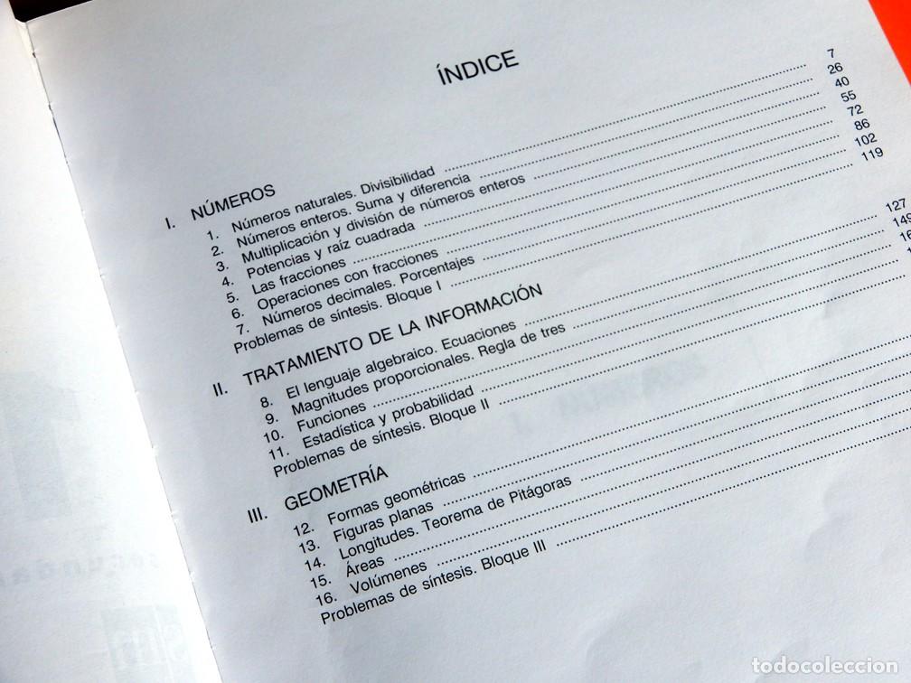 Libros de segunda mano: MATEM&Aacute;TICAS - SOLUCIONARIO - N&Uacute;MEROS - I SECUNDARIA - EDICIONES SM - - Foto 4