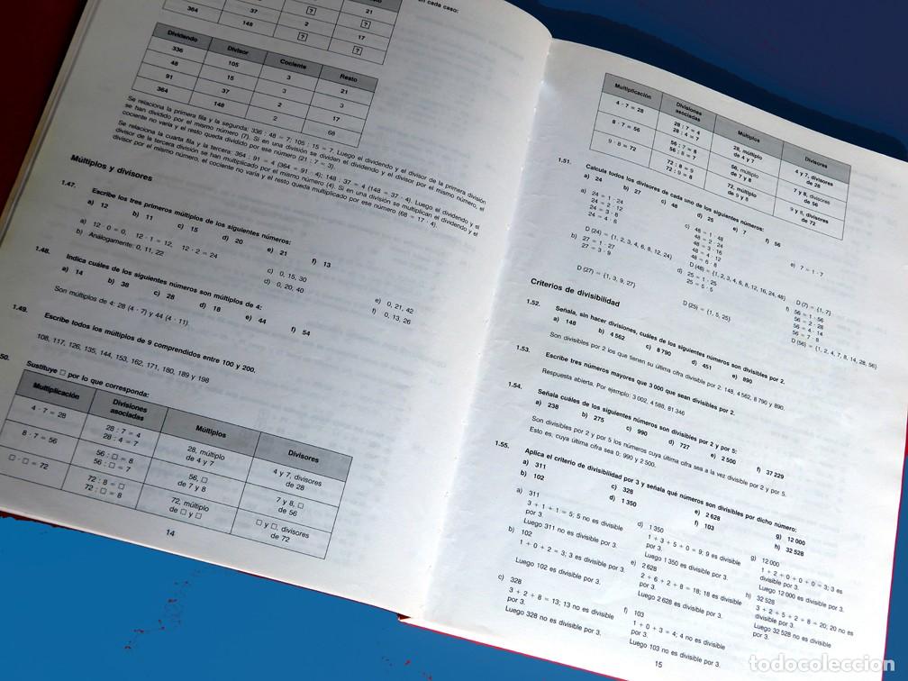 Libros de segunda mano: MATEM&Aacute;TICAS - SOLUCIONARIO - N&Uacute;MEROS - I SECUNDARIA - EDICIONES SM - - Foto 5