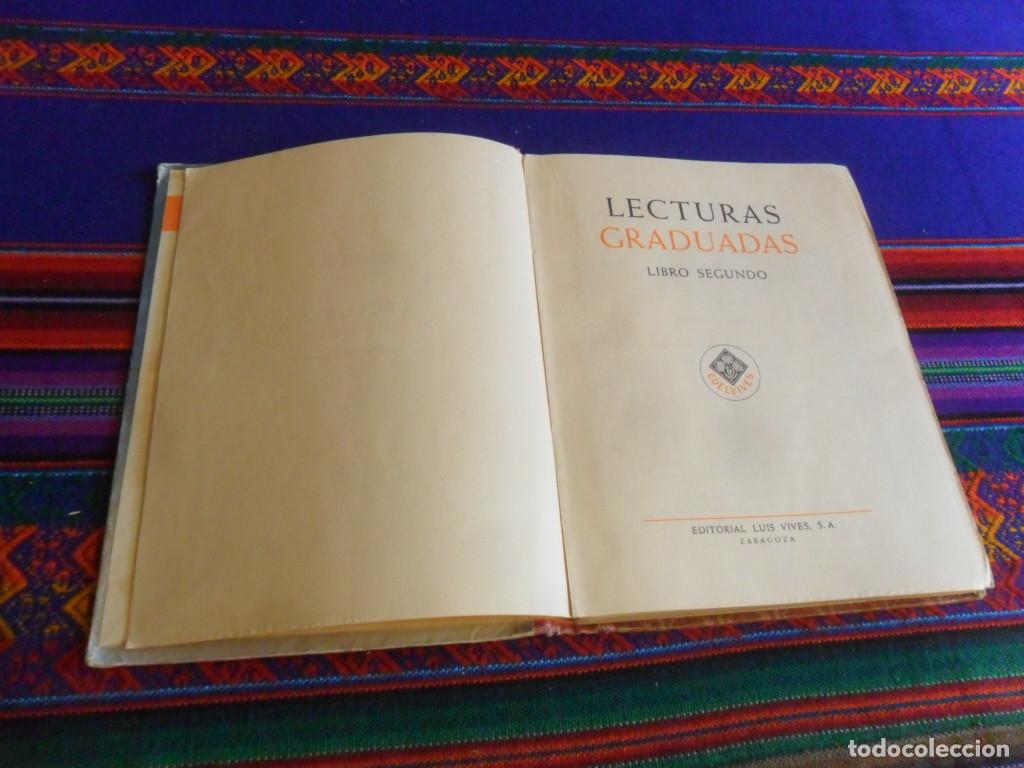 Libros de segunda mano: LECTURAS GRADUADAS LIBRO SEGUNDO. EDELVIVES 1956. DIF&Iacute;CIL. - Foto 5