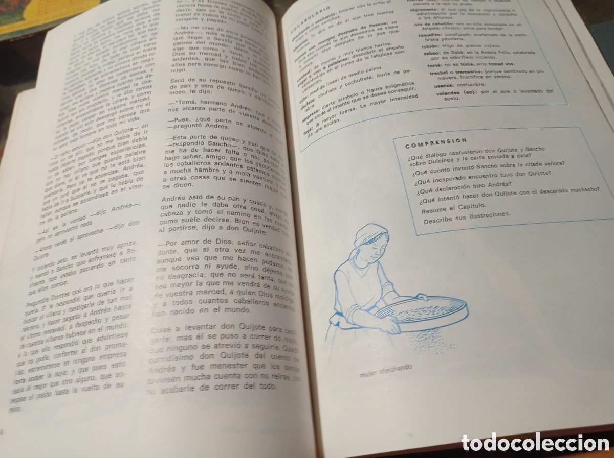 Libros de segunda mano: EL QUIJOTE,ANTIGUO LIBRO DE TEXTO,EDELVIVES,1973 - Foto 3
