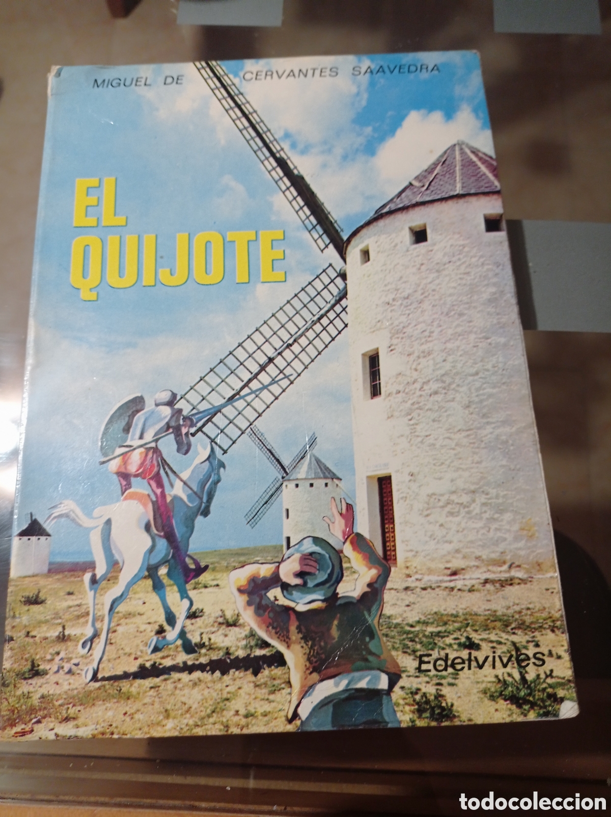 Libros de segunda mano: EL QUIJOTE,ANTIGUO LIBRO DE TEXTO,EDELVIVES,1973 - Foto 1