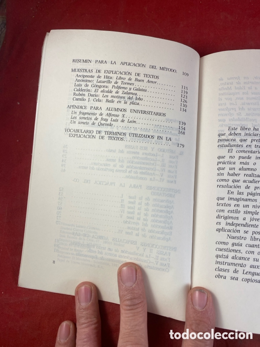 Libros de segunda mano: COMO SE COMENTA UN TEXTO LITERARIO - Foto 4