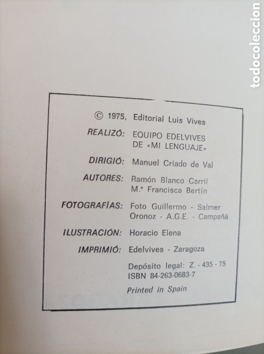 Libros de segunda mano: Mi lenguaje. Consulta. 7&ordm; EGB. Edelvives - Foto 3