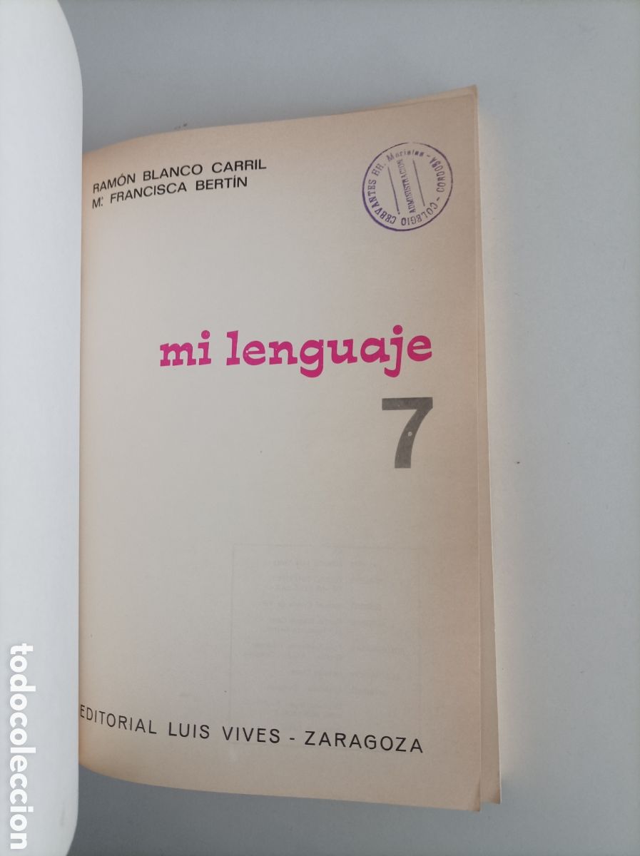 Libros de segunda mano: Mi lenguaje. Consulta. 7&ordm; EGB. Edelvives - Foto 2