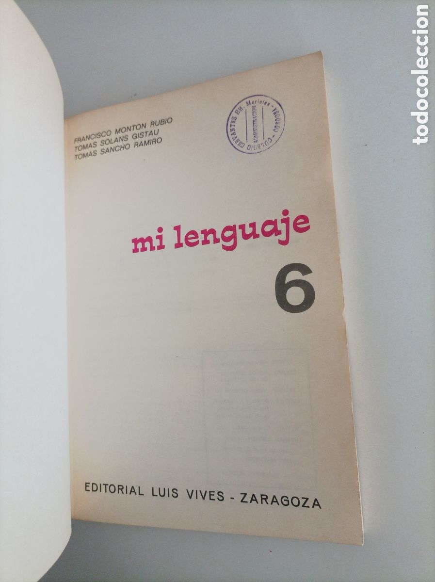 Libros de segunda mano: Mi lenguaje. Consulta. 6&ordm; EGB. Edelvives. - Foto 3