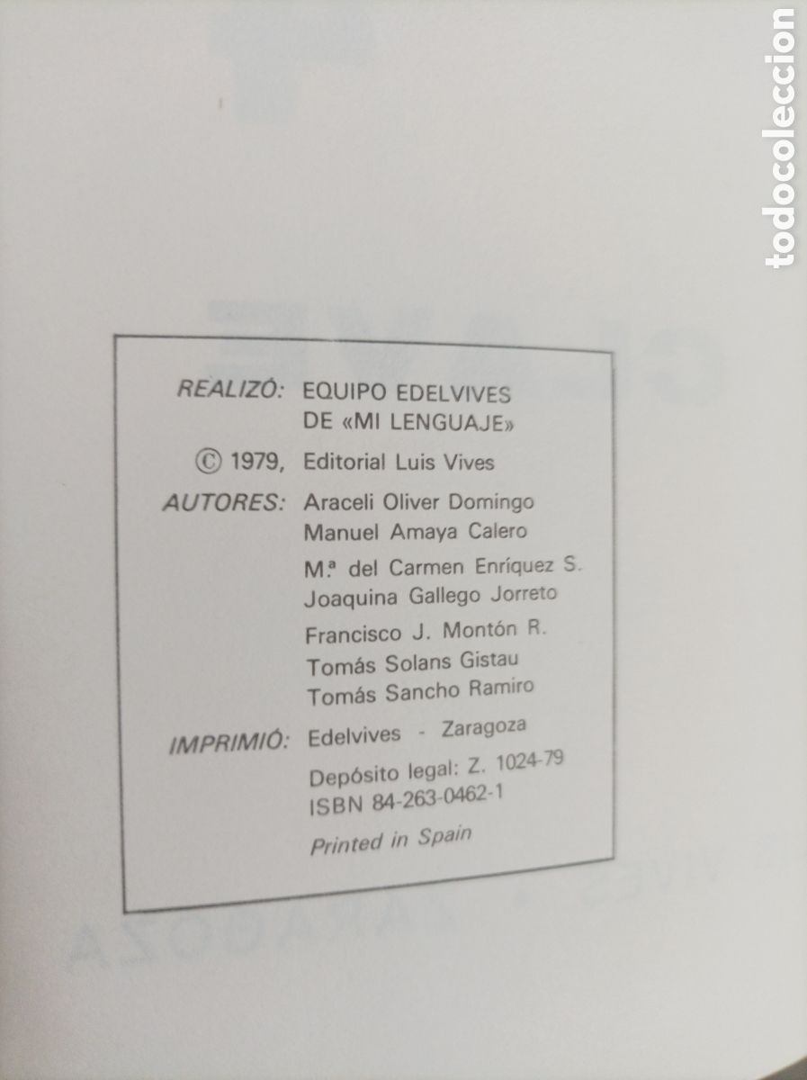 Libros de segunda mano: Mi lenguaje. Clave. 4&ordm;, 5&ordm; y 6&ordm; EGB. Edelvives - Foto 3