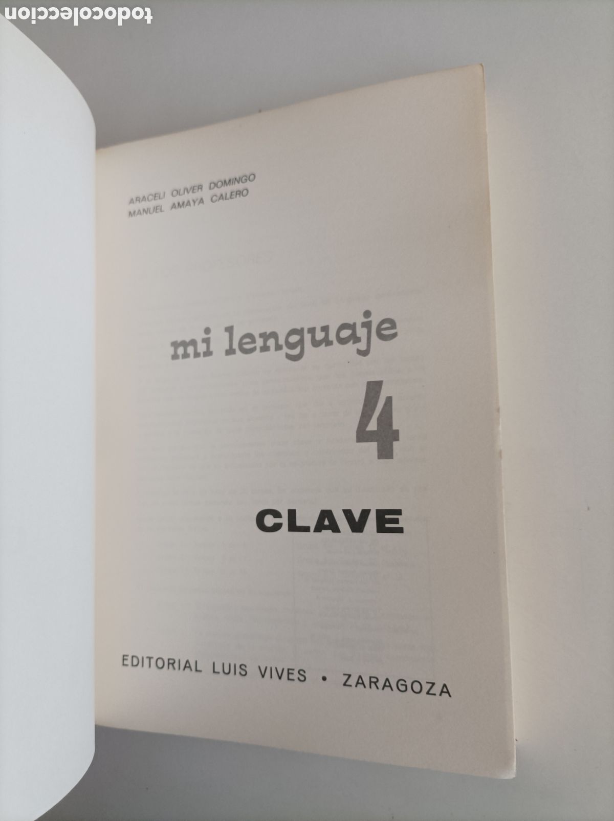 Libros de segunda mano: Mi lenguaje. Clave. 4&ordm;, 5&ordm; y 6&ordm; EGB. Edelvives - Foto 2