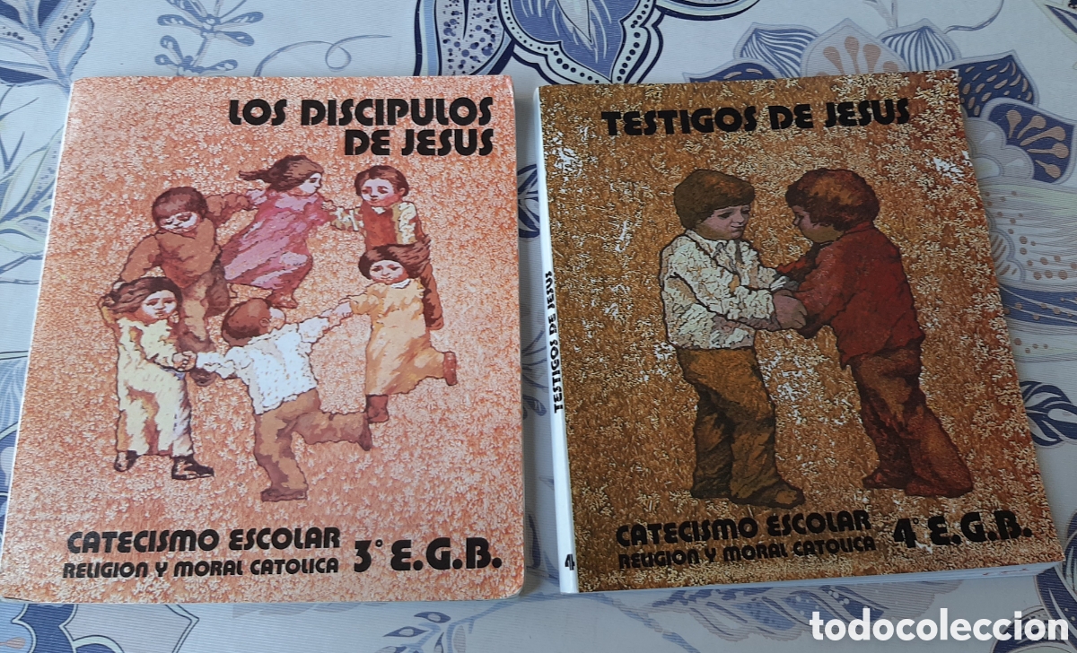 Libros de segunda mano: Religi&oacute;n Testigo y Disc&iacute;pulos Jes&uacute;s 3 y 4 EGB a&ntilde;os 80