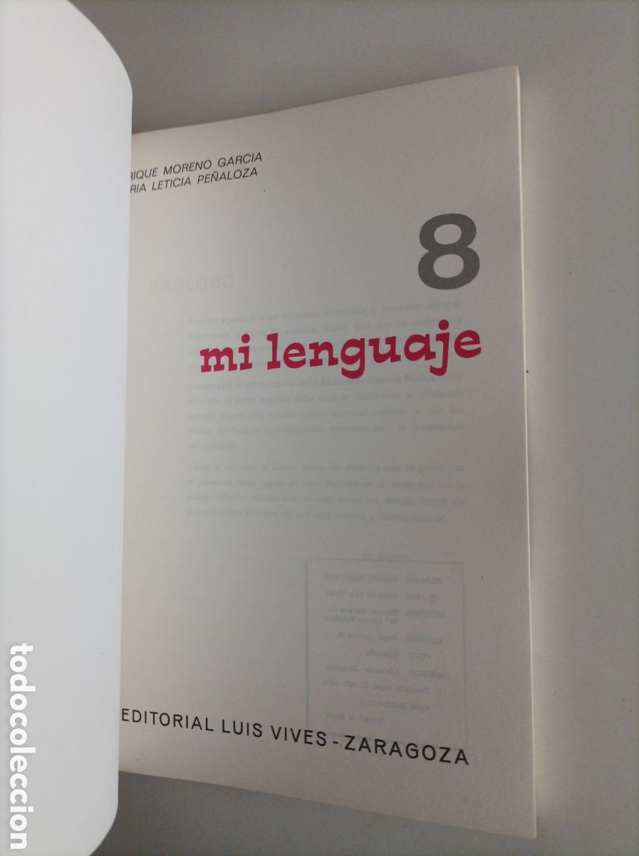 Libros de segunda mano: Mi lenguaje. Contenidod. 8&ordm; EGB. Edelvives - Foto 2