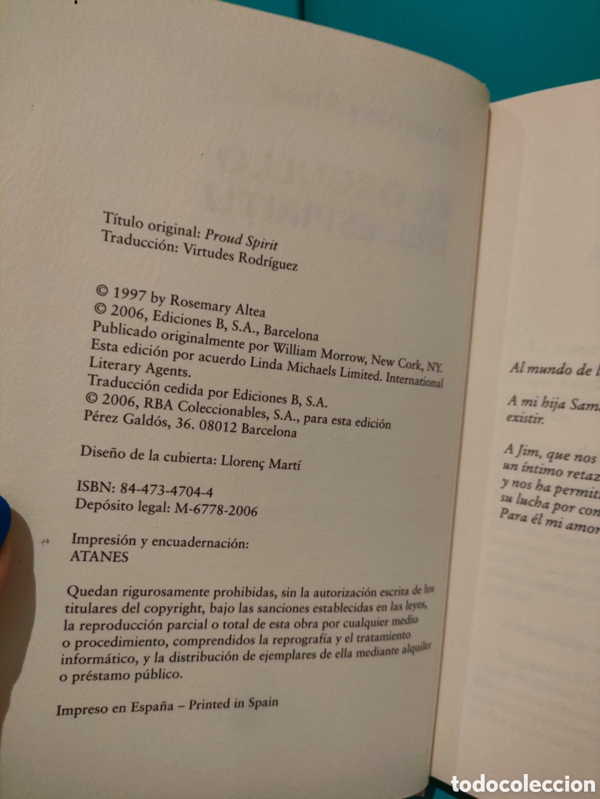 Libros de segunda mano: El orgullo del espiritu - Foto 3