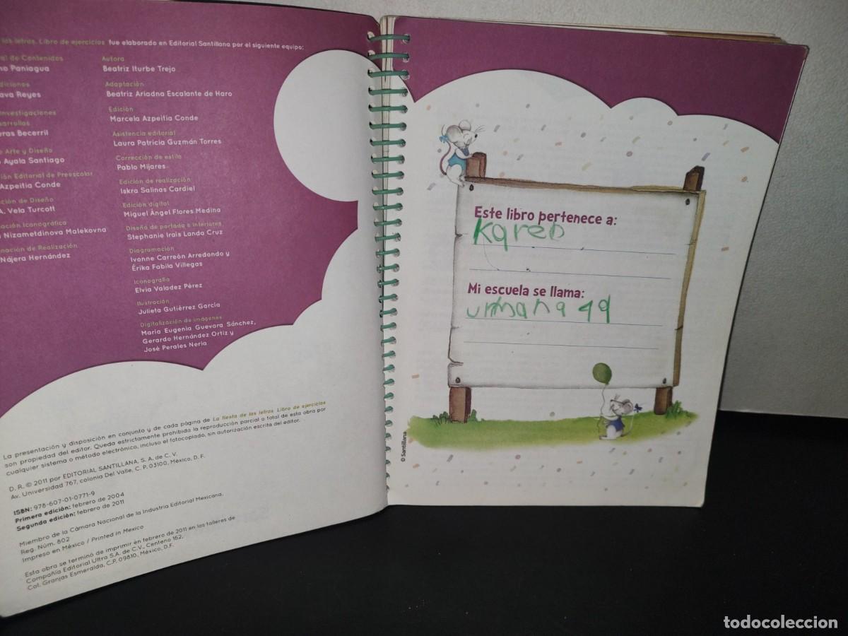 Libros de segunda mano: 81- LA FIESTA DE LAS LETRAS. LIBRO DE EJERCICIOS - BEATRIZ ITURBE TREJO - 2011 - Foto 4