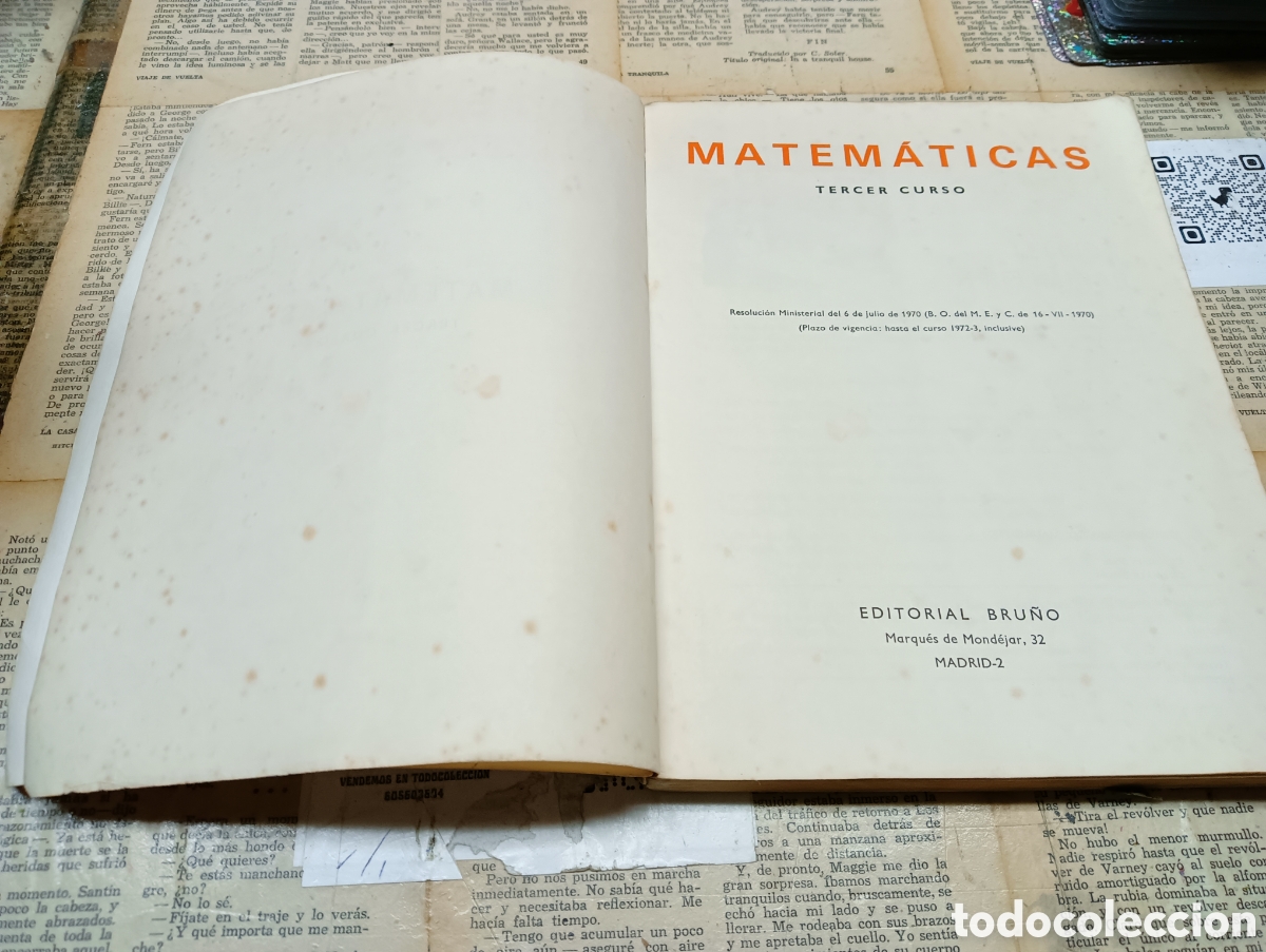 Libros de segunda mano: Matematica Moderna 3 Curso. Bru&ntilde;o - Foto 4