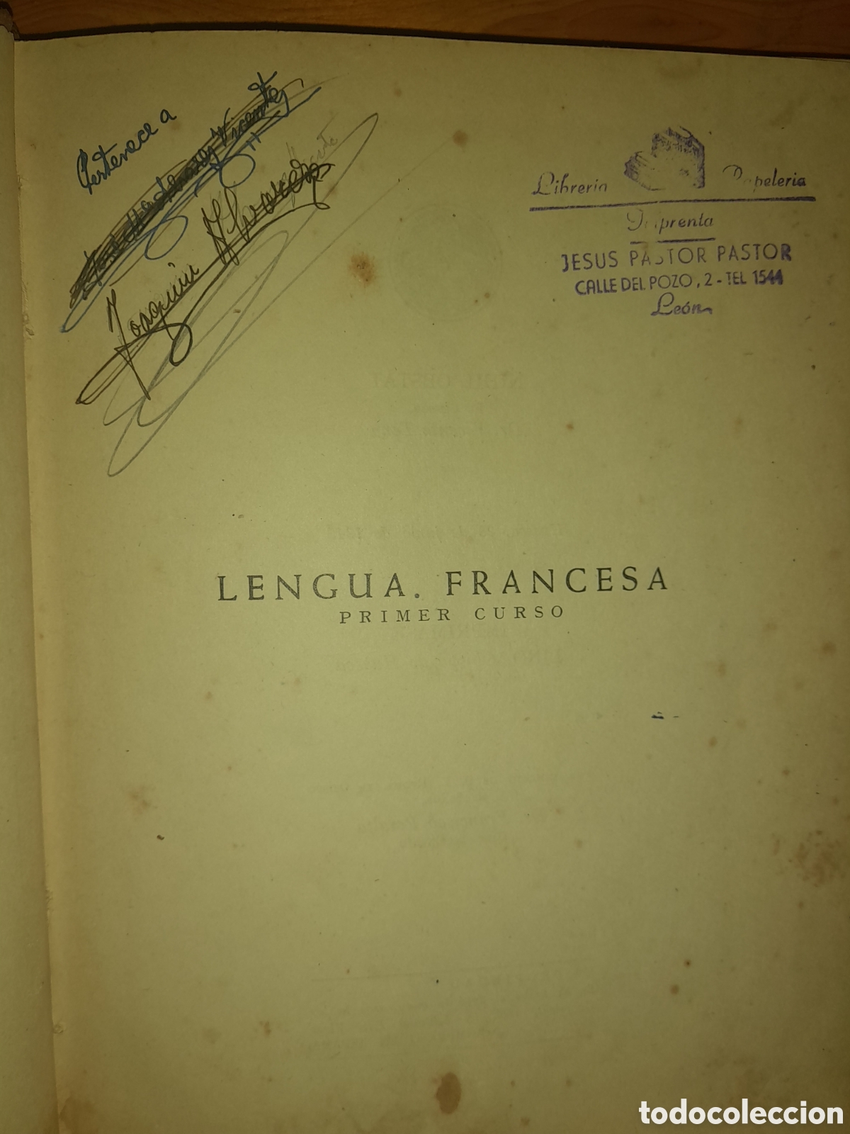 Libros de segunda mano: FRANC&Eacute;S PRIMER CURSO EDITORIAL LUIS VIVES 1946 - Foto 6