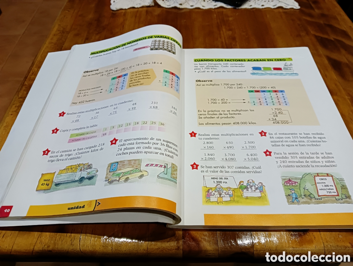 Libros de segunda mano: Matem&aacute;ticas 4 Primaria. Serie sol y luna . Anaya - Foto 4