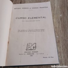 Libros de segunda mano: CURSO ELEMENTAL DE MÉTODO PERRIER DE LENGUA FRANCESA