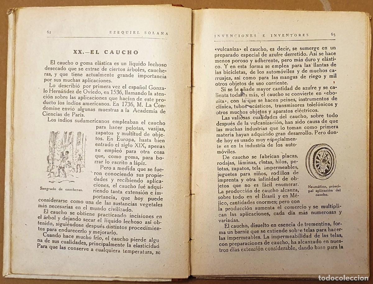 Libros de segunda mano: INVENCIONES E INVENTORES. EZEQUIEL SOLANA. - Foto 4