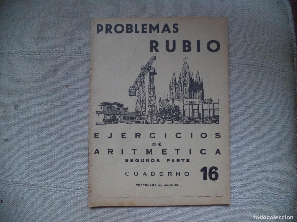 Libros de segunda mano: Cuaderno escuela Rubio .Problemas ,cuaderno 16 - Foto 1