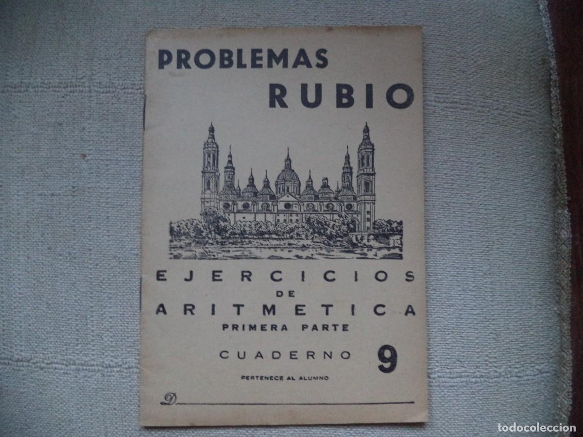 Libros de segunda mano: Cuaderno escuela Rubio .Problemas ,cuaderno 9 - Foto 1