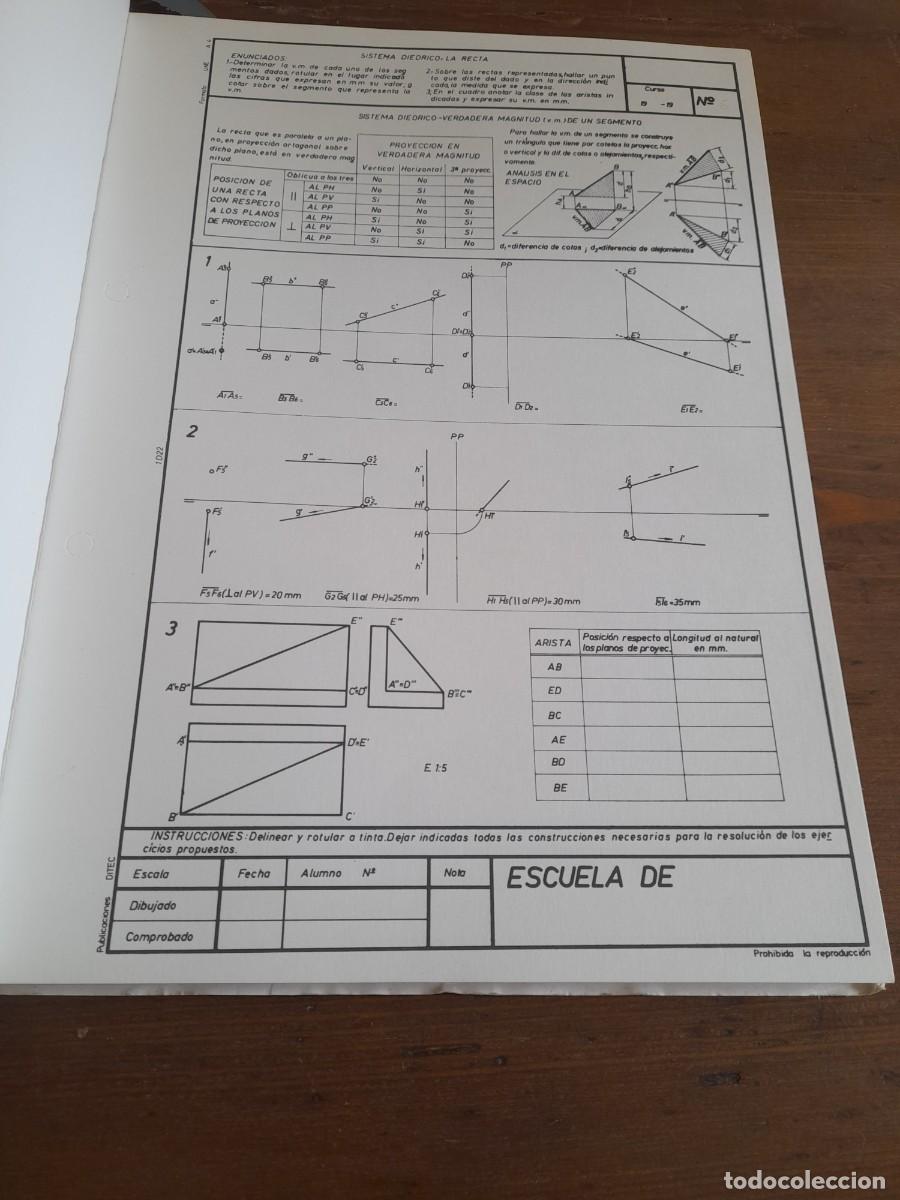 Libros de segunda mano: Libro Pr&aacute;cticas programadas de dibujo t&eacute;cnico mec&aacute;nico publicaciones Ditec - Foto 9