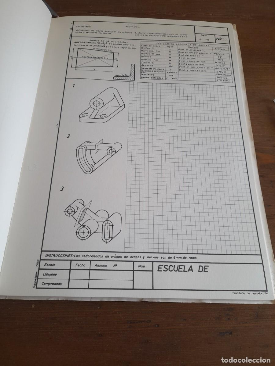 Libros de segunda mano: Libro Pr&aacute;cticas programadas de dibujo t&eacute;cnico mec&aacute;nico publicaciones Ditec - Foto 26