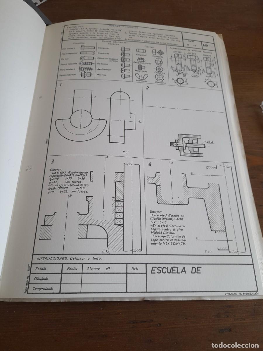 Libros de segunda mano: Libro Pr&aacute;cticas programadas de dibujo t&eacute;cnico mec&aacute;nico publicaciones Ditec - Foto 29