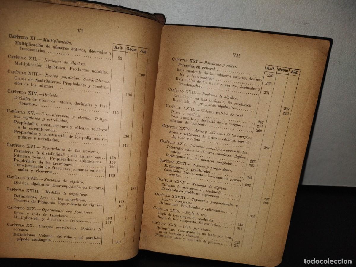 Libros de segunda mano: 93- ARITM&Aacute;TICA Y NOCIONES DE GEOMETR&Iacute;A. CUARTO LIBRO - J. E. ROZ&Aacute;N - 1956 - Foto 6