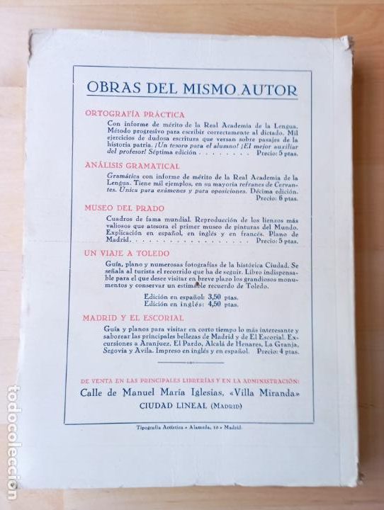 Libros de segunda mano: PRACTICAS DE ANALISIS GRAMATICAL PARA OPOSICIONES - LUIS MIRANDA PODADERA- MADRID - 1943. - Foto 2