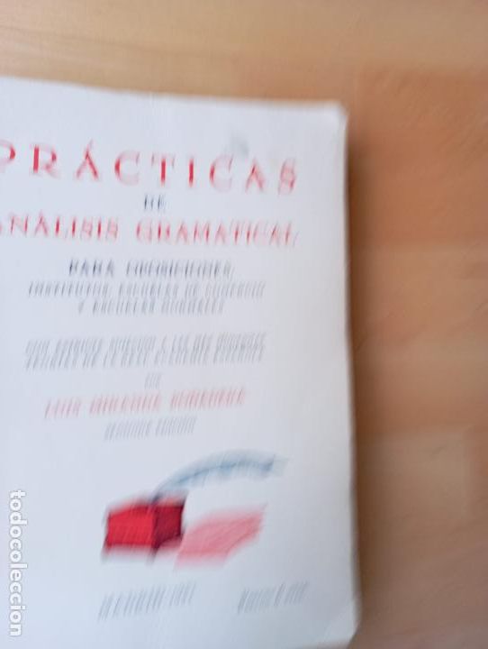 Libros de segunda mano: PRACTICAS DE ANALISIS GRAMATICAL PARA OPOSICIONES - LUIS MIRANDA PODADERA- MADRID - 1943. - Foto 1
