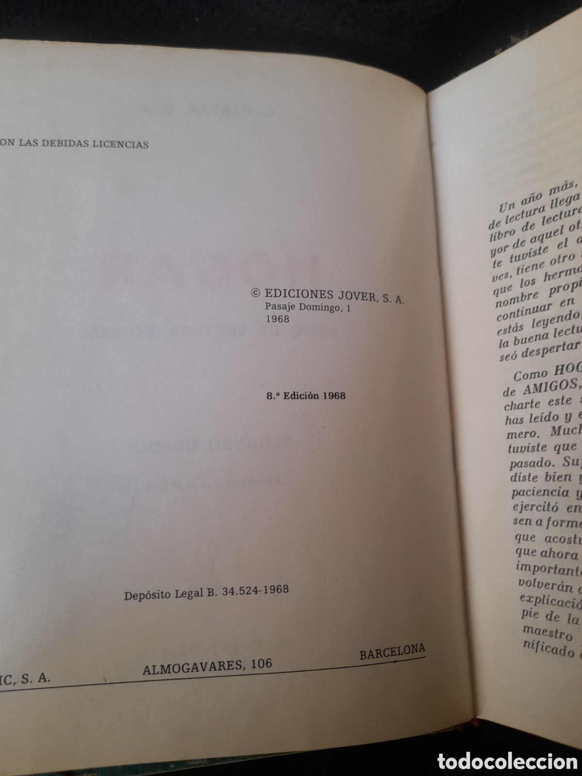 Libros de segunda mano: Hogar, libro de lectura de 1968 - Foto 5